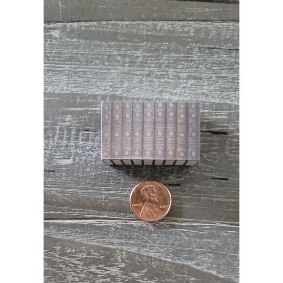 Miniature Books / 9 Book Spines all together - Picture 5 of 10